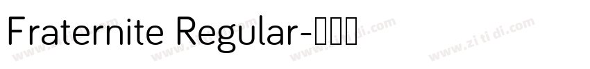 Fraternite Regular字体转换
